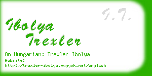 ibolya trexler business card